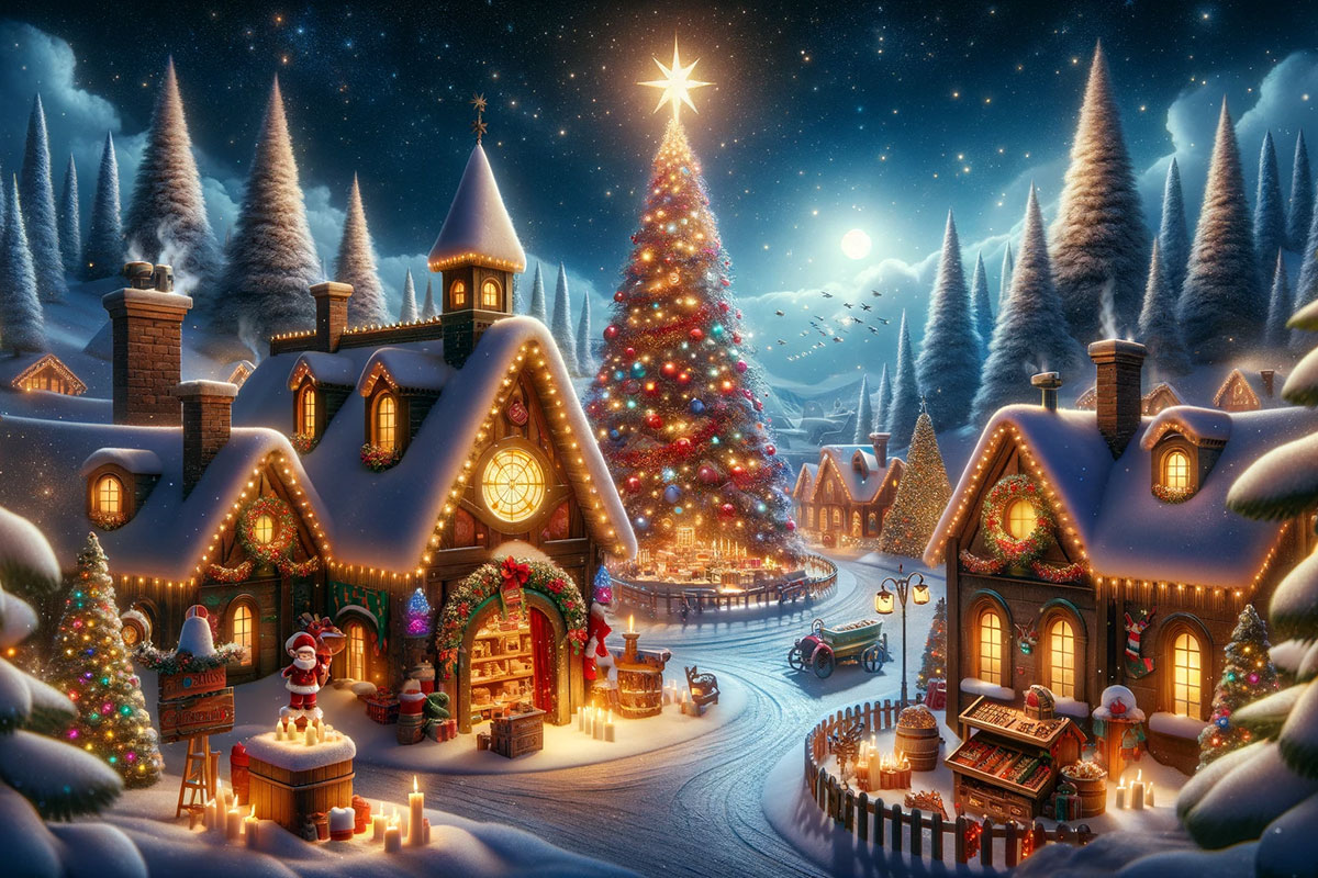Eine Weihnachtsgeschichte: Das Geheimnis des Funkelnden Sterns
